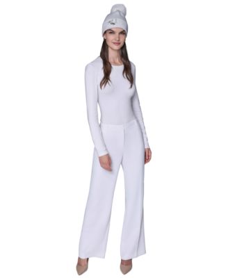 Women's Boxed 2-Piece Karl Jumble Muffler And Sequin Knit Beanie Gift Set