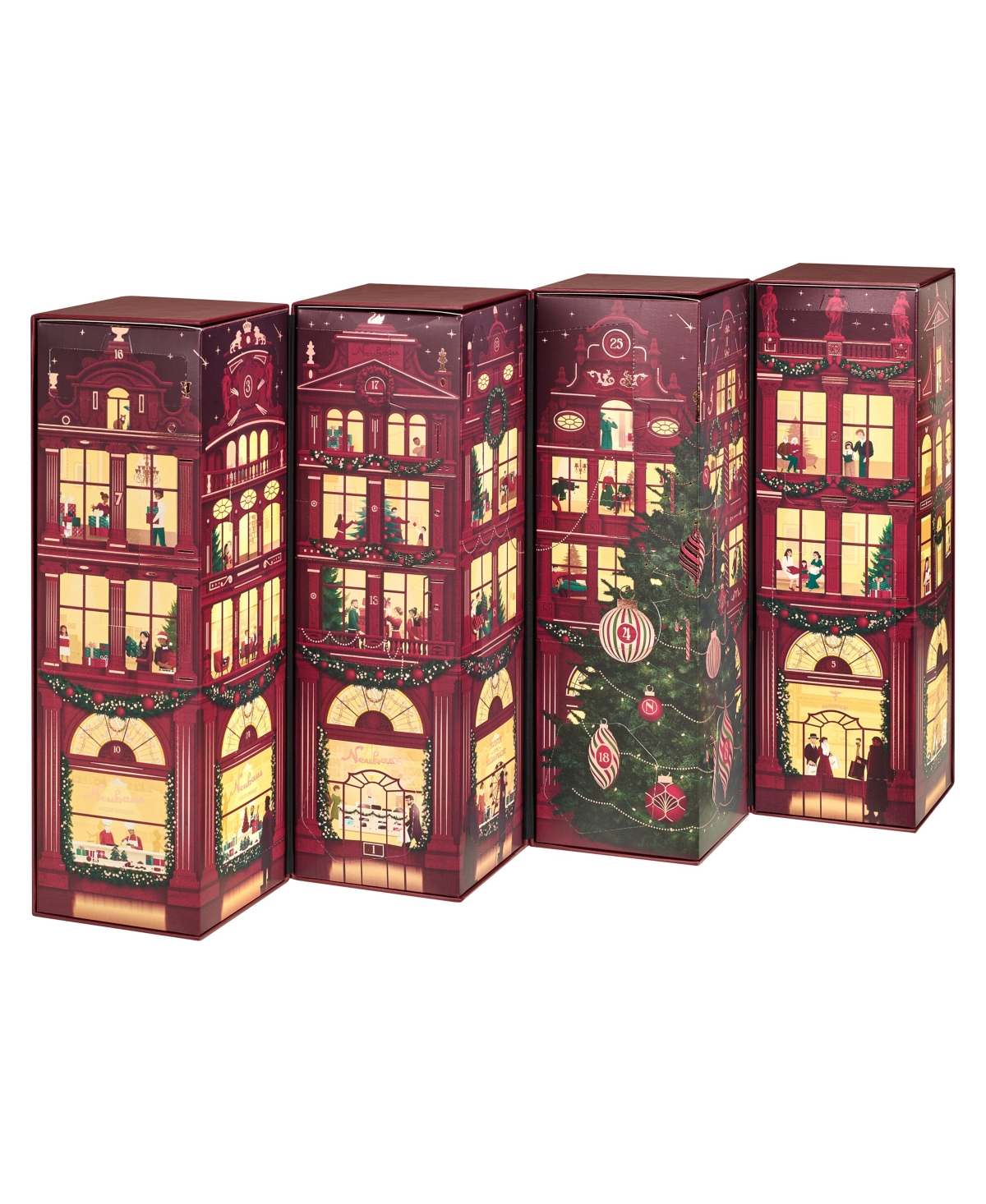 Neuhaus Holiday Advent Calendar, 78 Pieces In Red