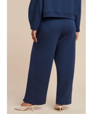 Elements Women's Plus Size Seam Detail Sweatpant