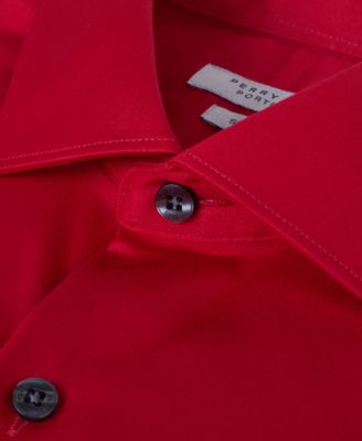 Solid Sateen Slim Fit Dress Shirt