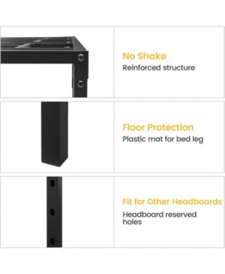 Metal Bed Frame, 14 Inch Simple Platform Bed Frame, Sturdy Heavy Duty Frame Bed Mattress Foundation, No Box Spring Needed, Easy Assembly, Twin Size