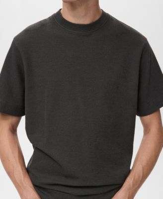 Men's Textured Cotton T-Shirt