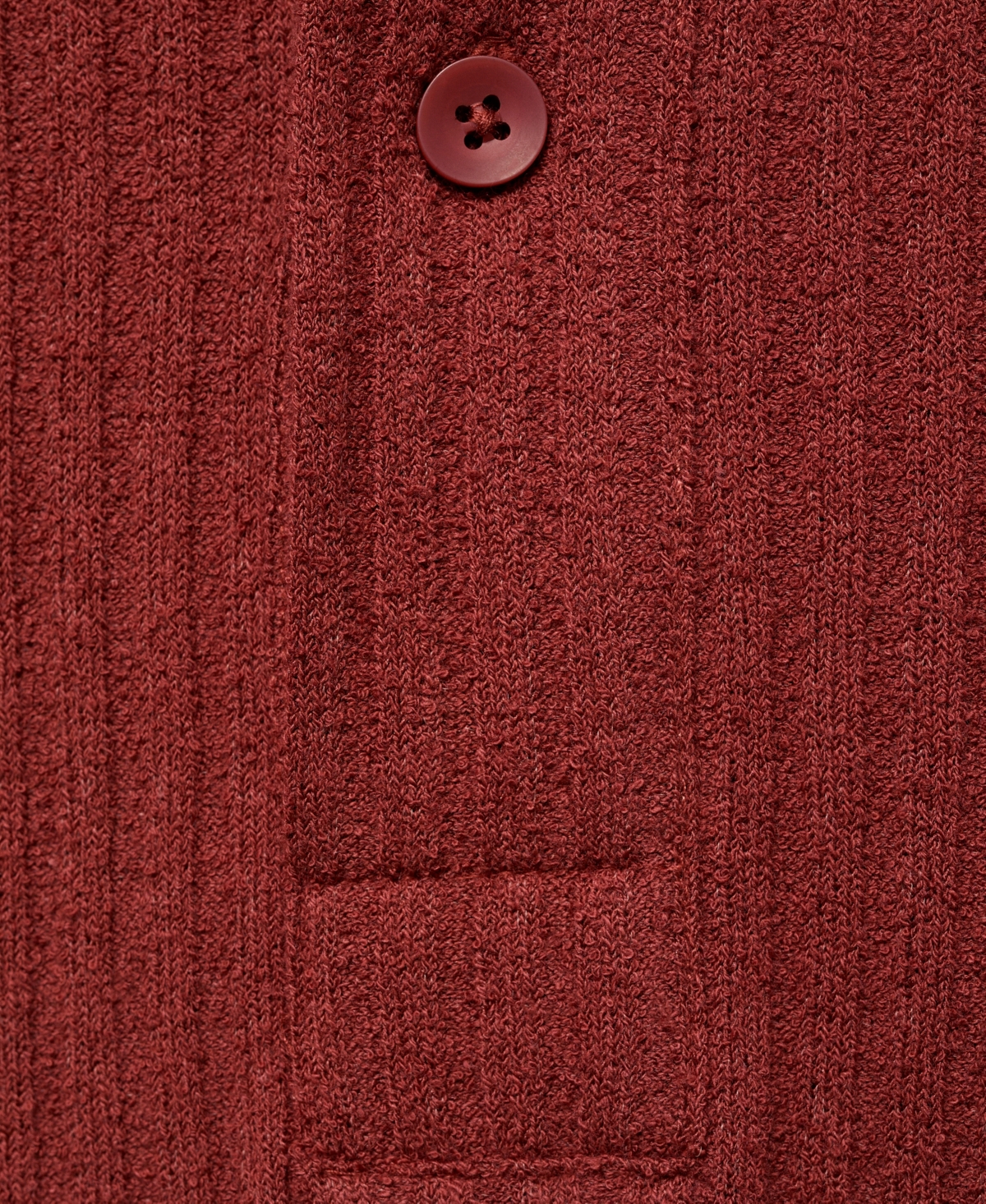 Mango Men's Textured Knitted Polo Shirt In Brown