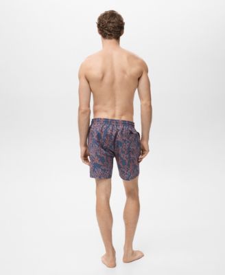 Men's Coral Print Swimsuit