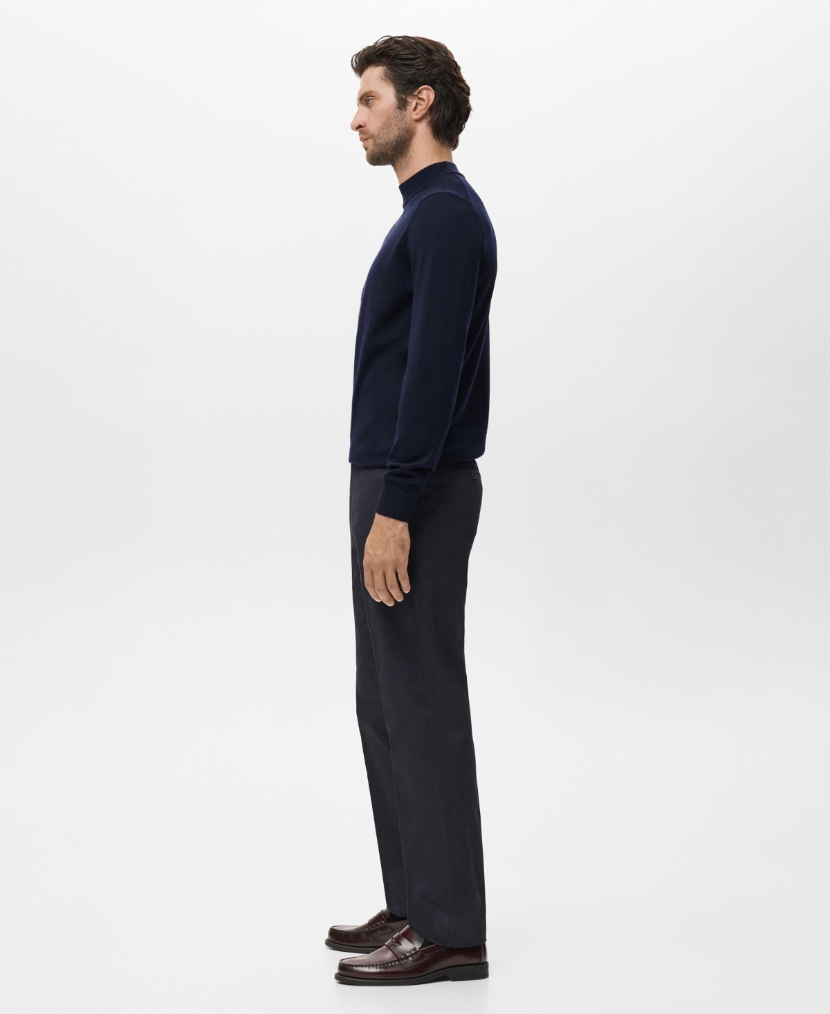 Mango Men's Wool Turtleneck Sweater