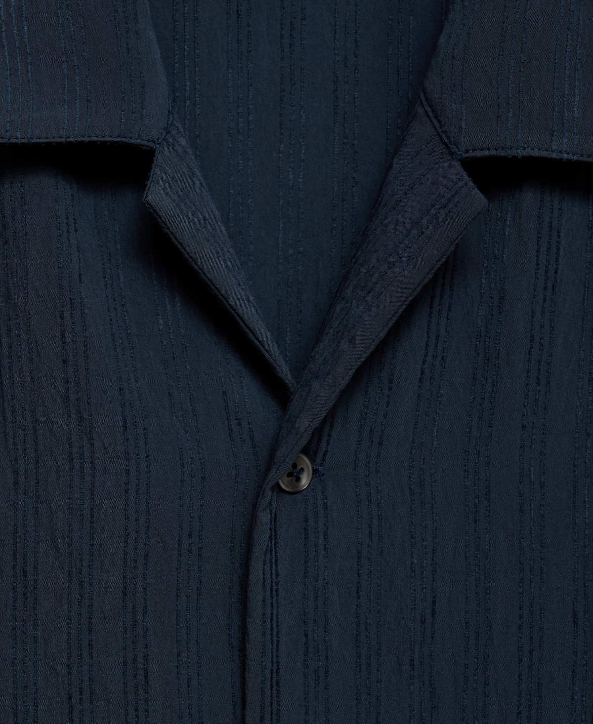 Mango Men's Striped Embroidered Shirt In Blue