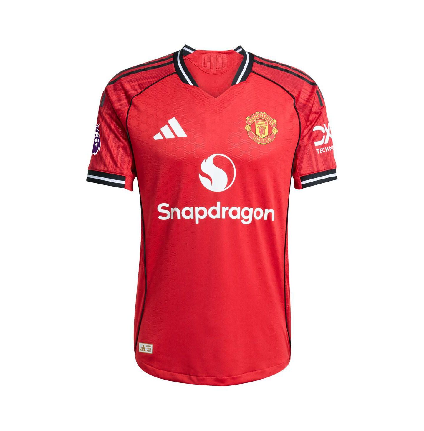 Мужской топ adidas Red Manchester United Home 2025/26 Authentic Player Jersey — фото 2