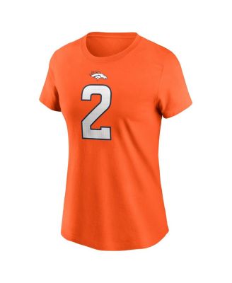 Women's Patrick Surtain II Orange Denver Broncos Player Name Number T-Shirt