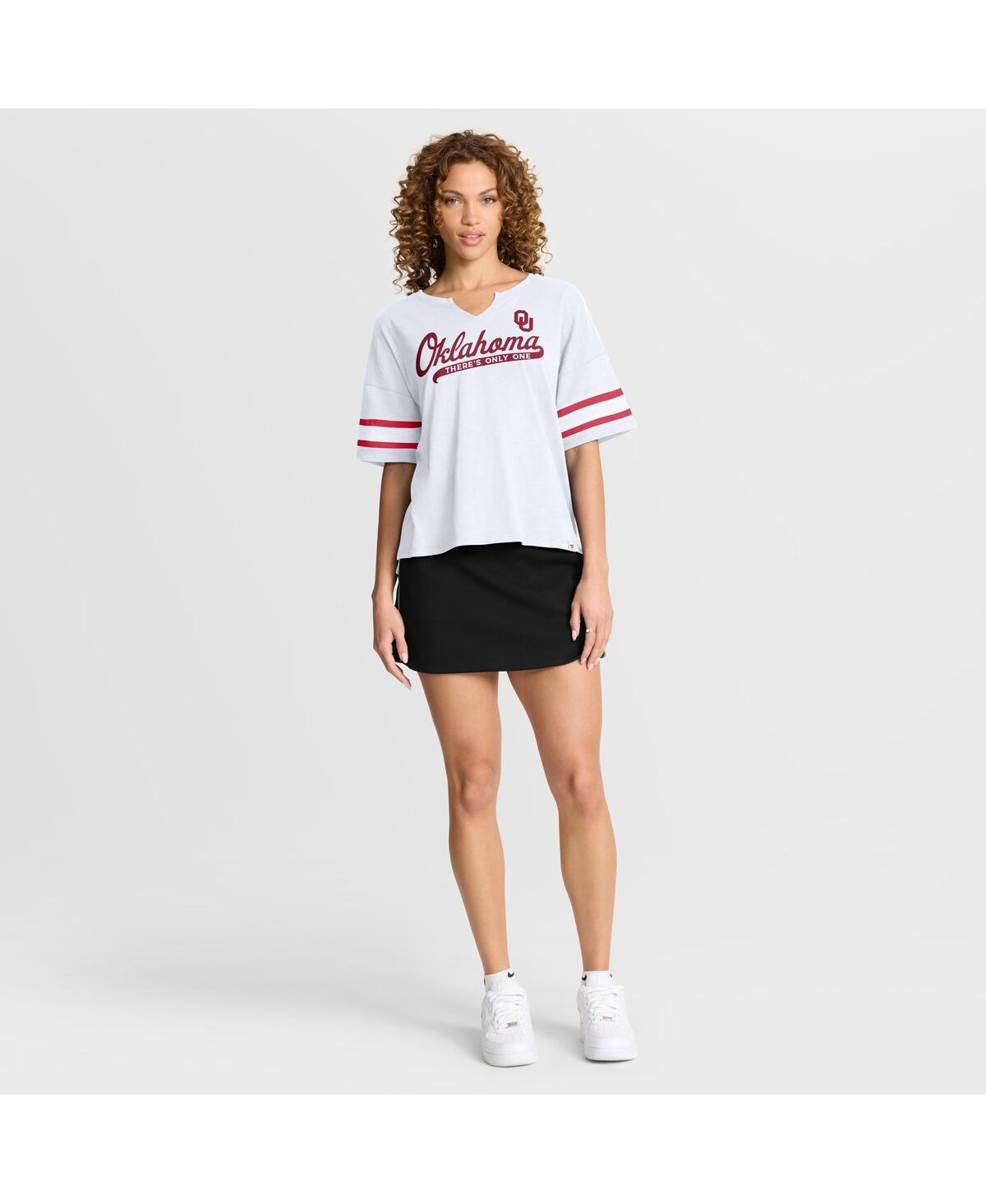 Fanatics Women's White Oklahoma Sooners Hometown Premium Script T-shirt In White