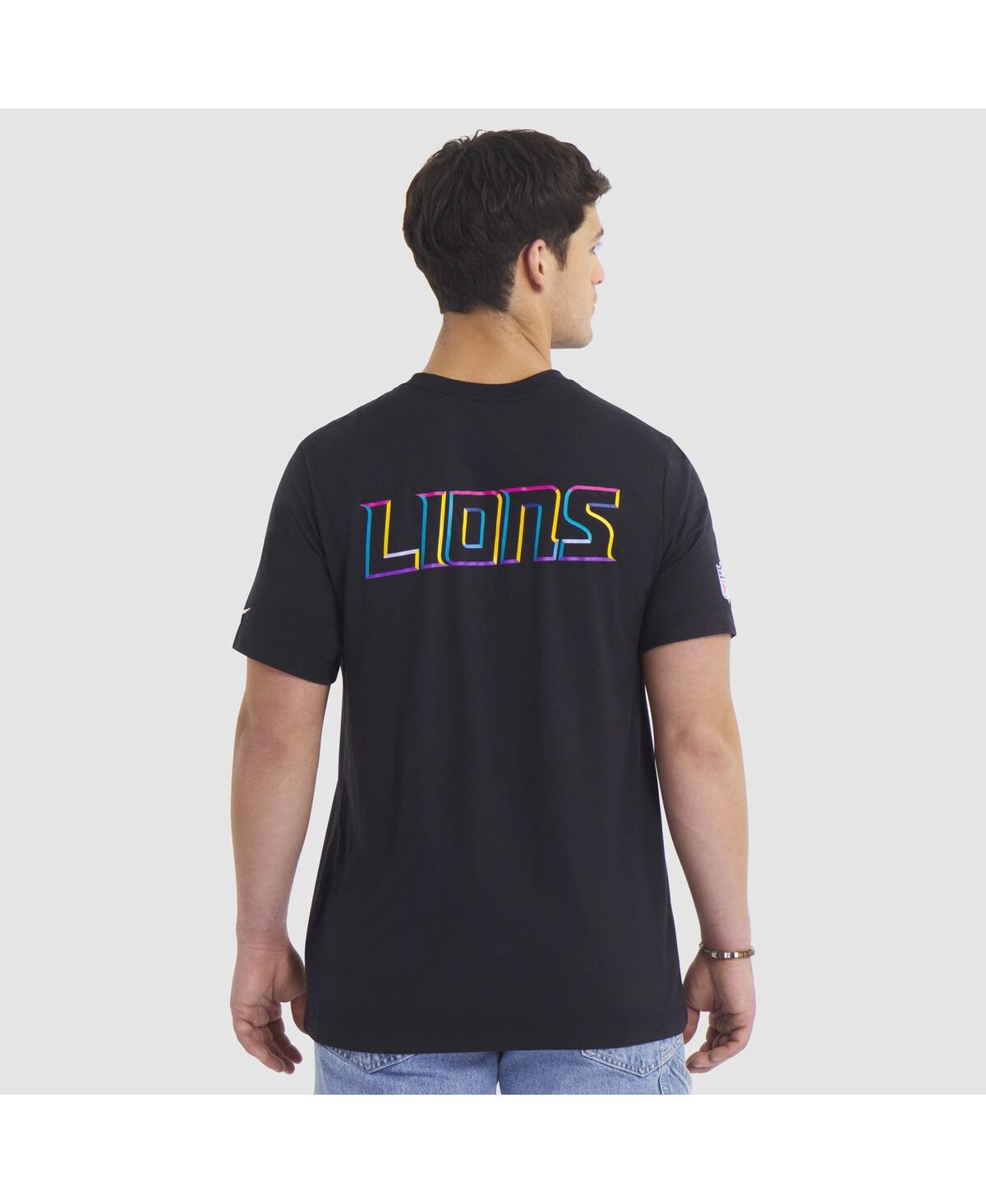 Nike Men's Black Detroit Lions 2025 Nfl Crucial Catch Tri-blend Dri-fit T-shirt In Black