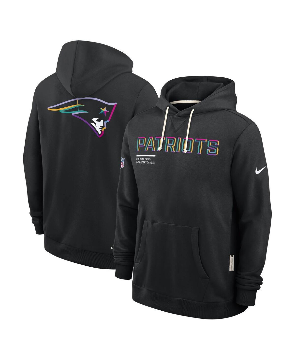 Nike New York Jets Crucial Catch Sideline  Men's Dri-fit Nfl Pullover Hoodie In Black