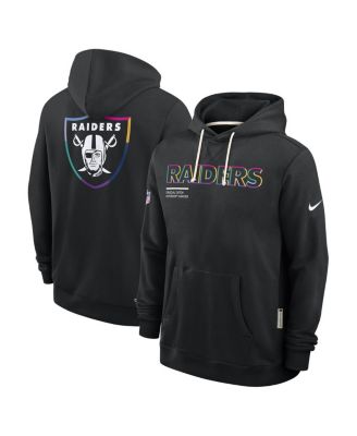 Men's Black Las Vegas Raiders 2025 NFL Crucial Catch Sideline Standard Issue Dri-FIT Hoodie