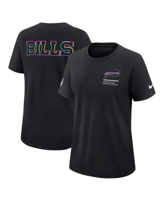 Women's Black Buffalo Bills 2025 NFL Crucial Catch Tri-Blend Dri-FIT T-Shirt