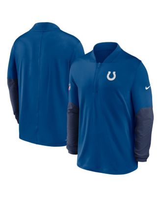 Men's Royal Indianapolis Colts Sideline Dri-FIT Half-Zip Pullover Sweatshirt