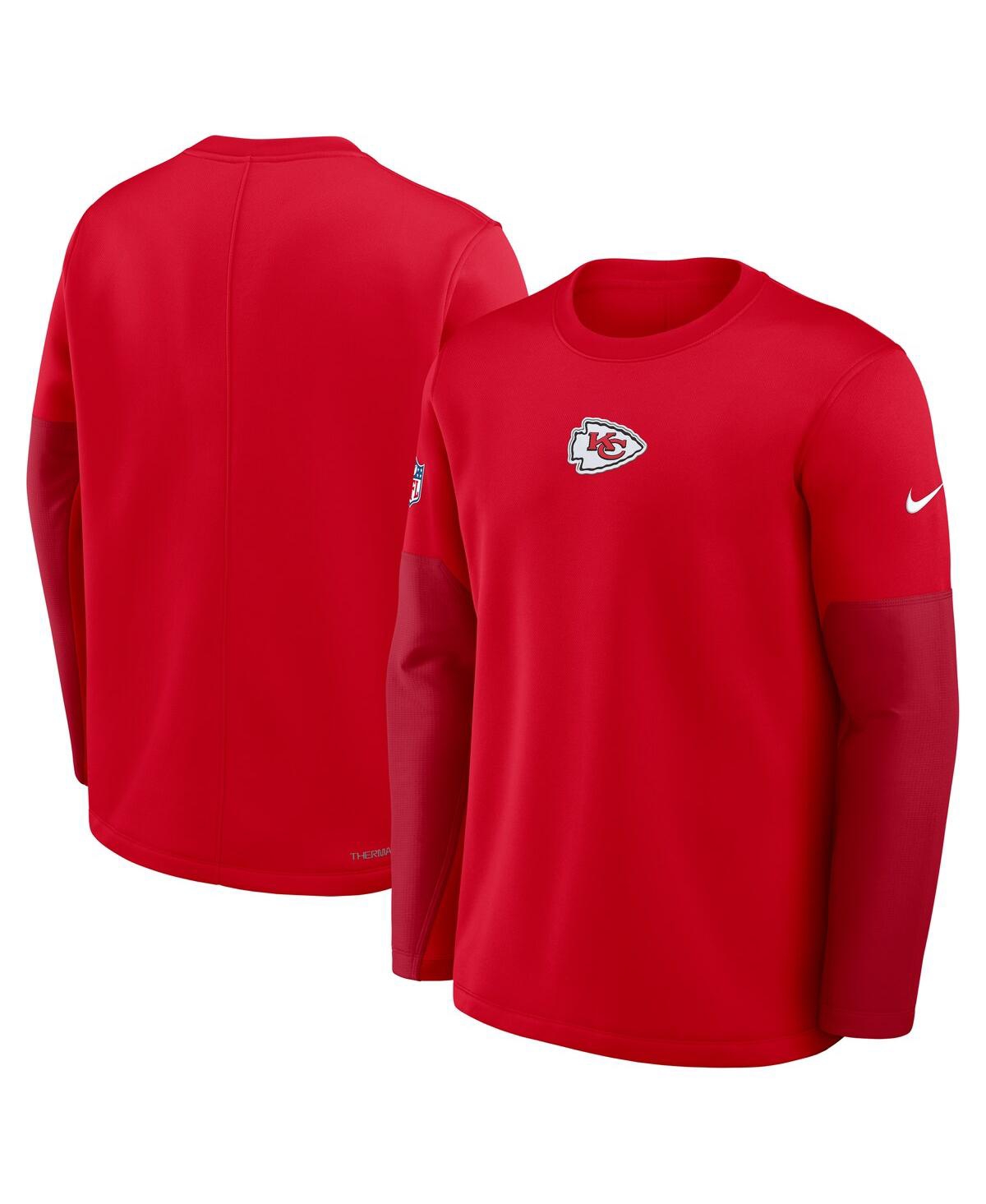 Nike Men's Red Kansas City Chiefs Sideline Scripted To Win Performance Long Sleeve T-shirt In Red