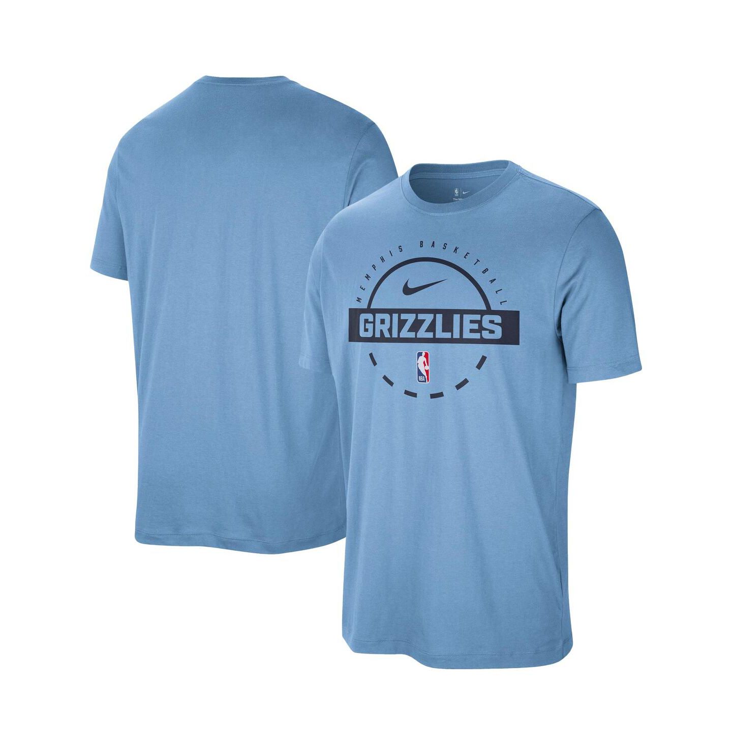 Мужская футболка Nike Light Blue Memphis Grizzlies Authentic Practice — фото 1