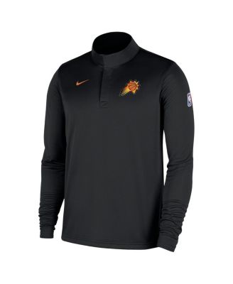 Men's Black Phoenix Suns 2025/26 Authentic Coaches Quarter-Zip Dri-Fit Hoodie