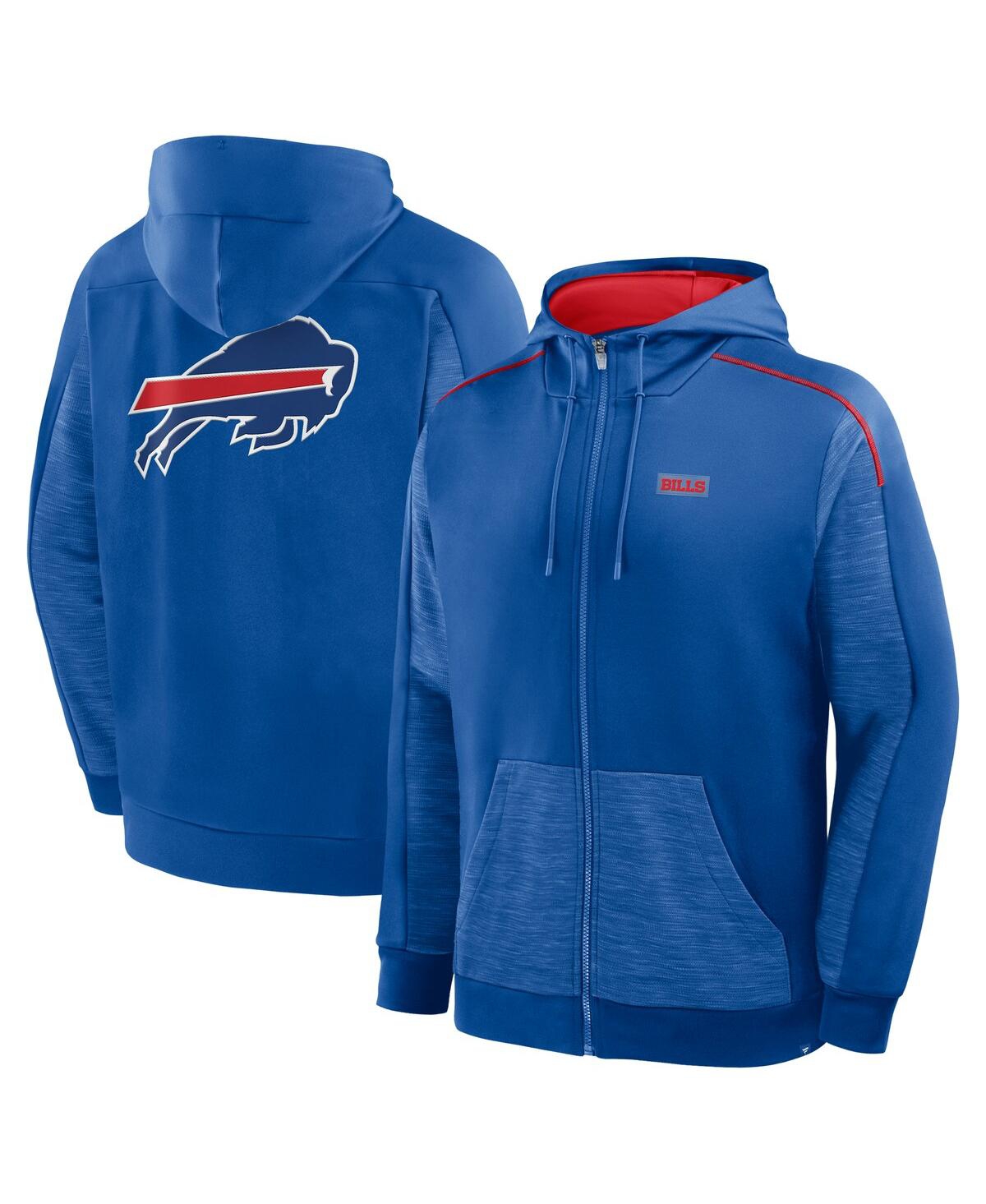 Fanatics Men's Royal Buffalo Bills Checkdown Pass Full-zip Hoodie In Blue