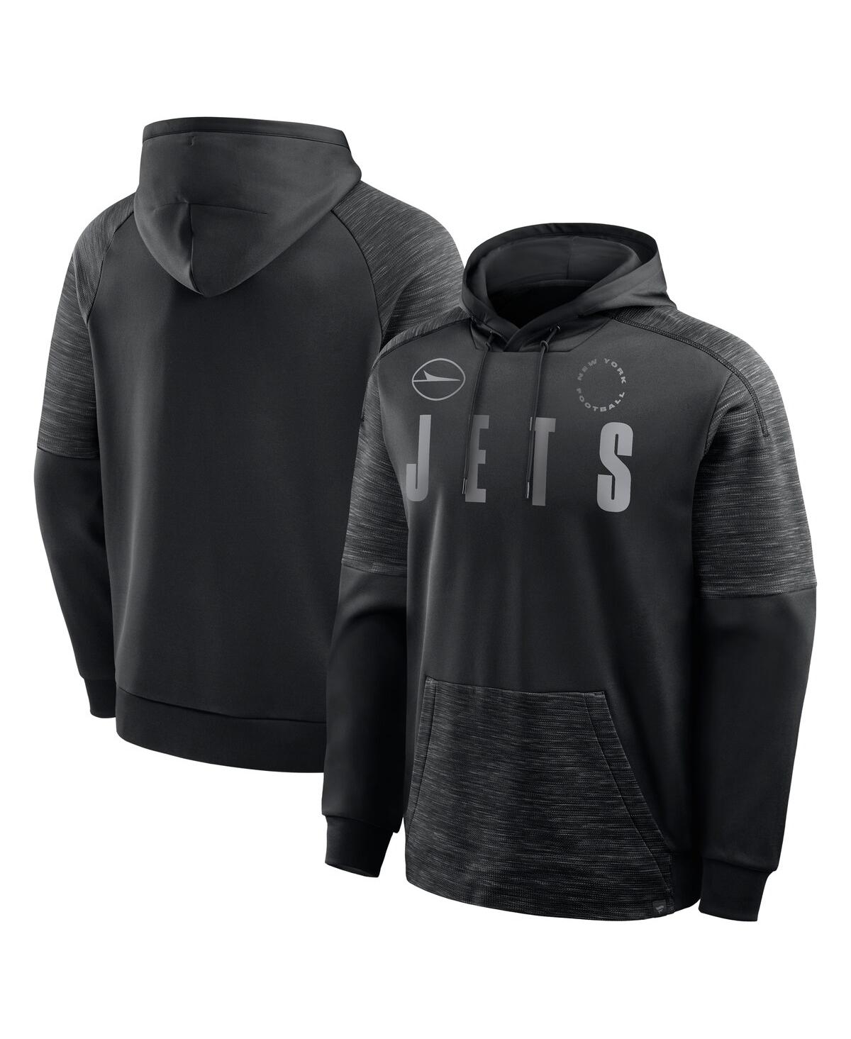 Fanatics Men's Black New York Jets Chip Shot Pullover Hoodie In Black