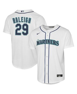 Nike - Big Boys and Girls Cal Raleigh White Seattle Mariners Home Replica Jersey