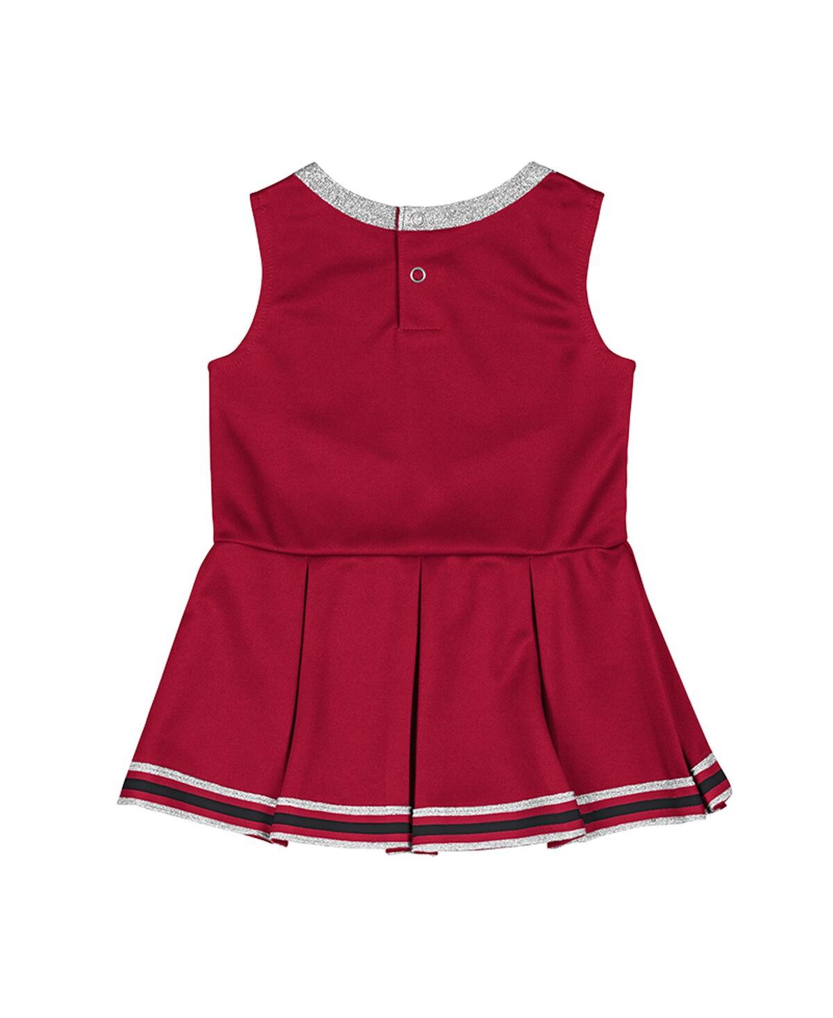 Colosseum Girls Baby Boys And Girls Cardinal Arkansas Razorbacks Lollipop Park Cheer Dress In Red