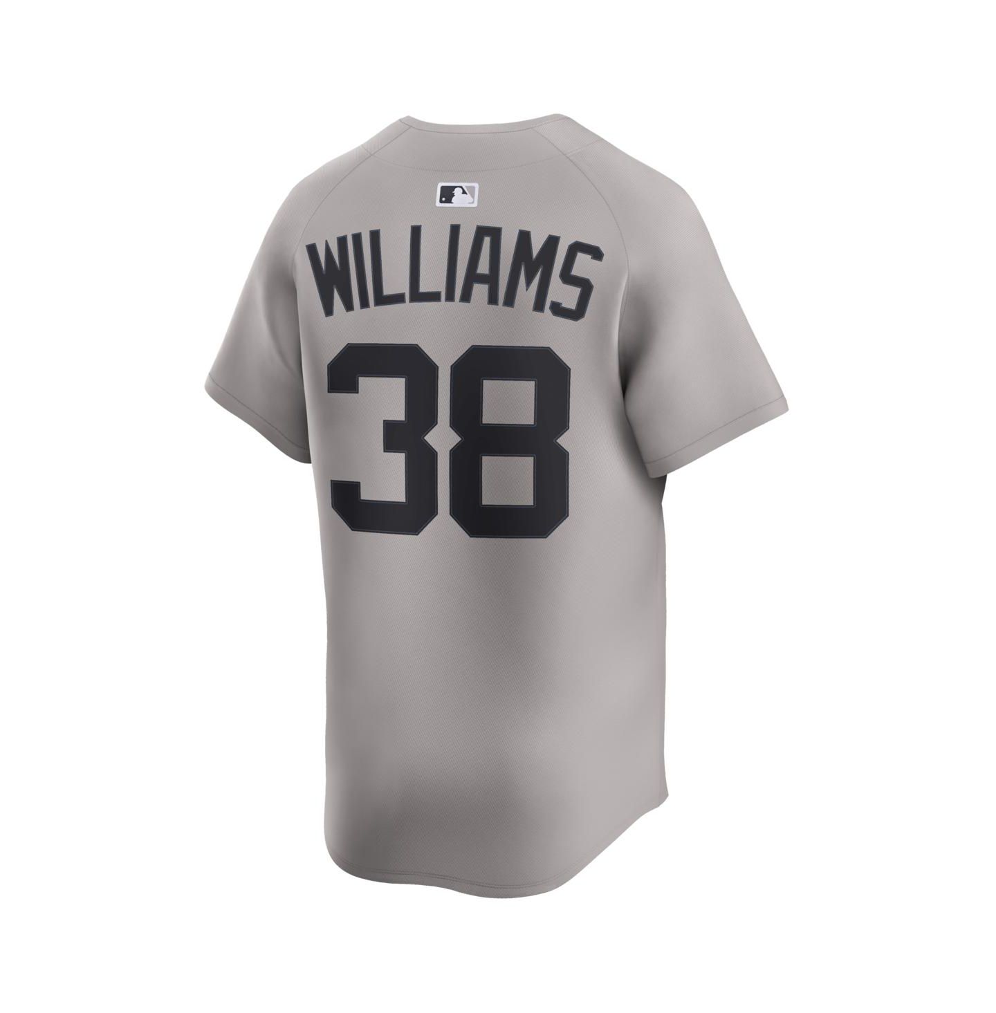 Мужской топ Nike Devin Williams Gray New York Yankees Road Limited Player Jersey — фото 3