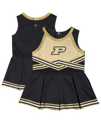 Colosseum - Girls Baby Boys and Girls Black Purdue Boilermakers Lollipop Park Cheer Dress