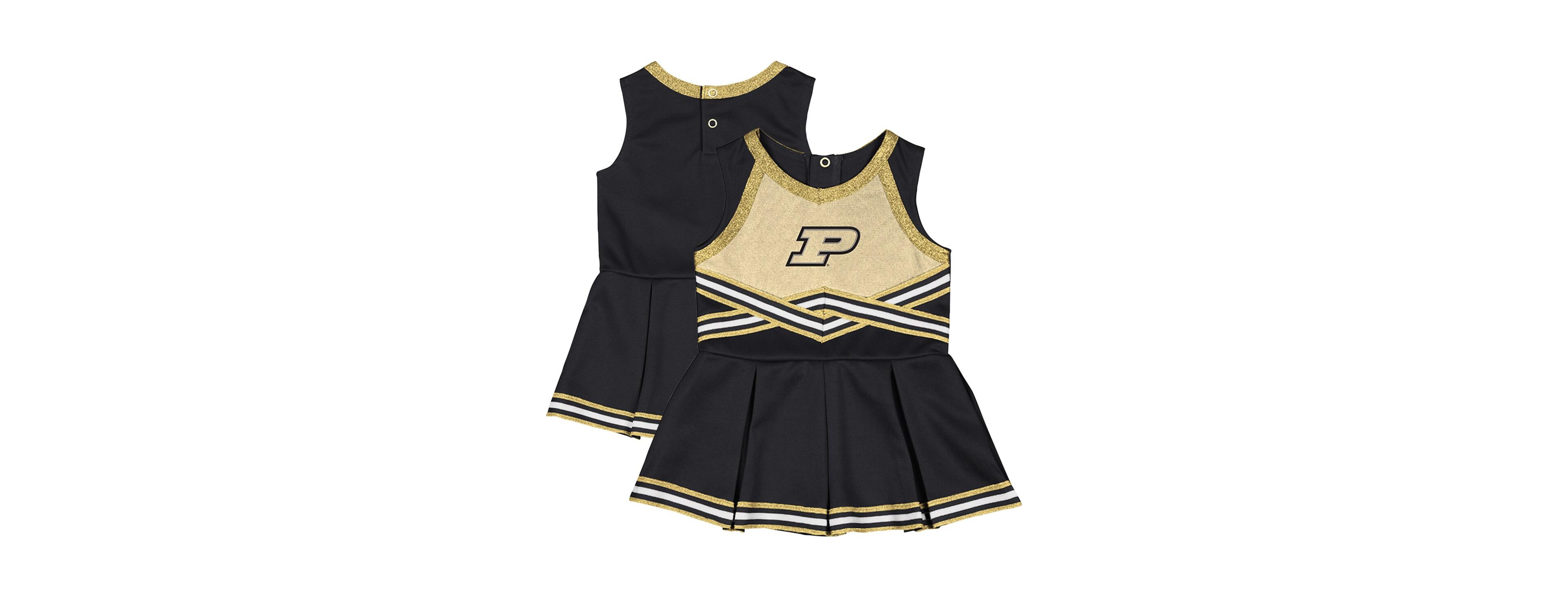 Colosseum Girls Baby Boys and Black Purdue Boilermakers Lollipop Park Cheer Dress