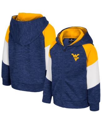 Colosseum - Toddler Navy West Virginia Mountaineers Spirit Hollow Full-Zip Hoodie