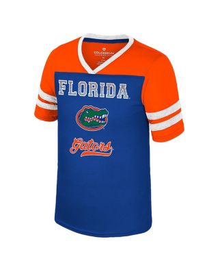 Big Girls Royal Florida Gators Princess Bubblegum Bling T-Shirt