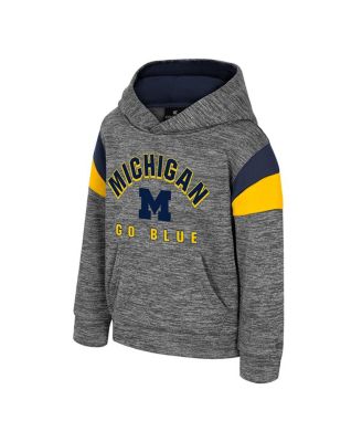 Toddler Gray Michigan Wolverines Wizard City Hoodie