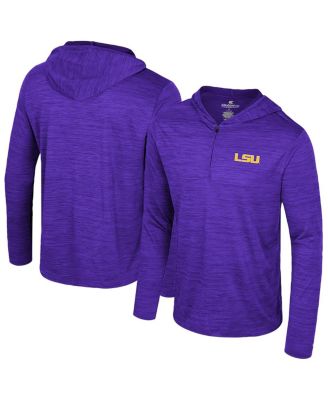 Colosseum - Men's Purple LSU Tigers Always Sunny Lightweight Quarter-Zip Hoodie