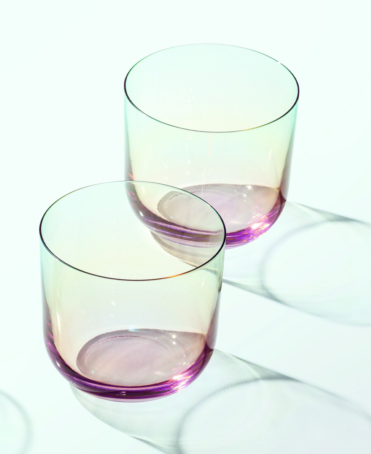Villeroy & Boch Like Double Old Fashioned Tumbler Glasses, Set Of 2 In White