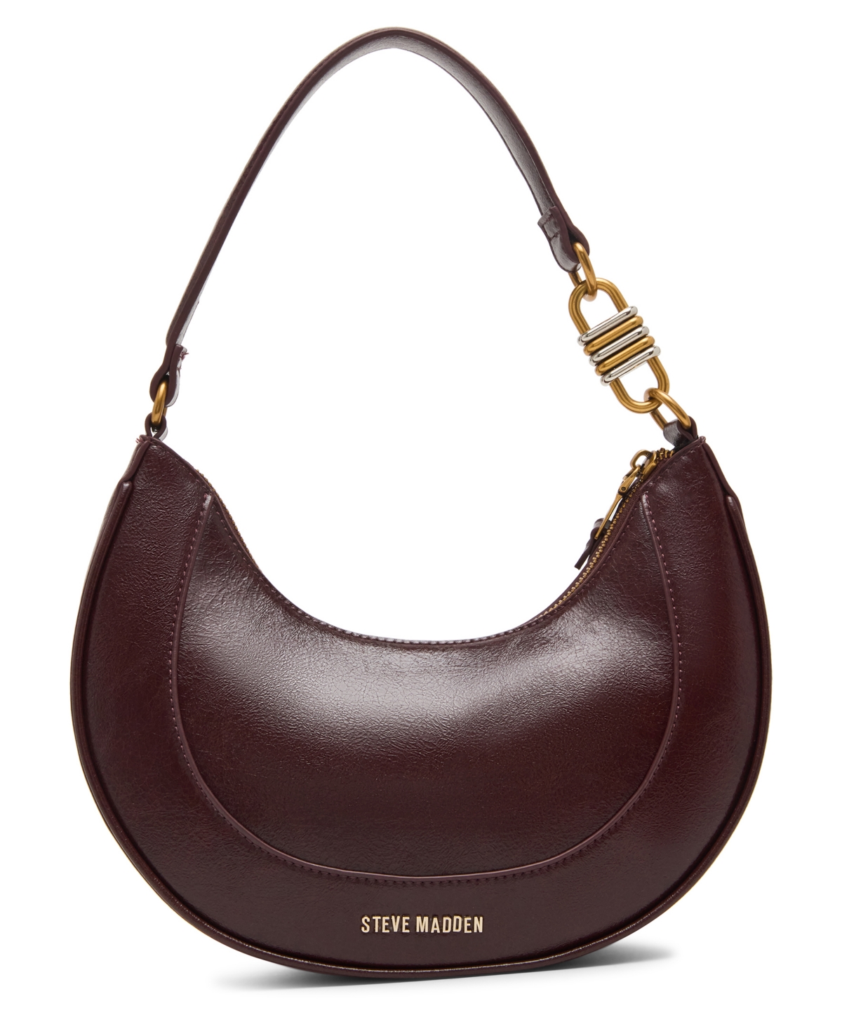 Steve Madden Bliamm Studded Mini Shoulder Bag In Burgundy