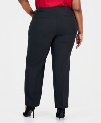 Plus Size High-Rise Wide-Leg Pants