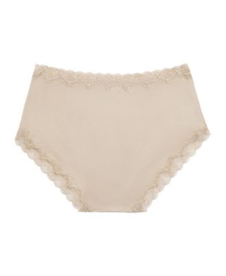 Women's Soft Silk Lace-Trim Briefs Underwear