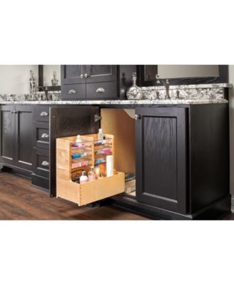 24" Wood Vanity Base Cabinet Organizer w/ Soft-close, 441-12VSBSC-1