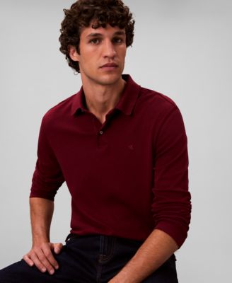 Supima Cotton Long Sleeve Polo Shirt