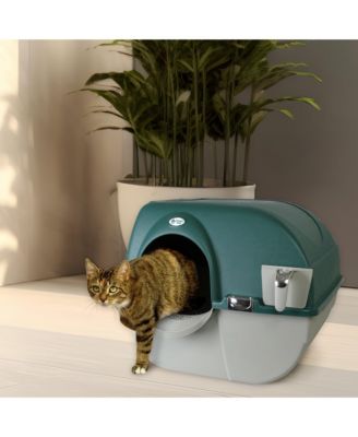 VMRA20-1-PR Premium Roll 'N Clean Self Cleaning Litter Box, LG, Green