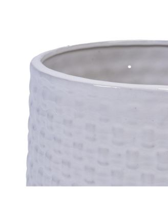 3-Piece Ceramic Flowerpot Set