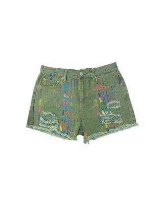 Women's Paloma Over The Rainbow High-Rise Denim Shorts