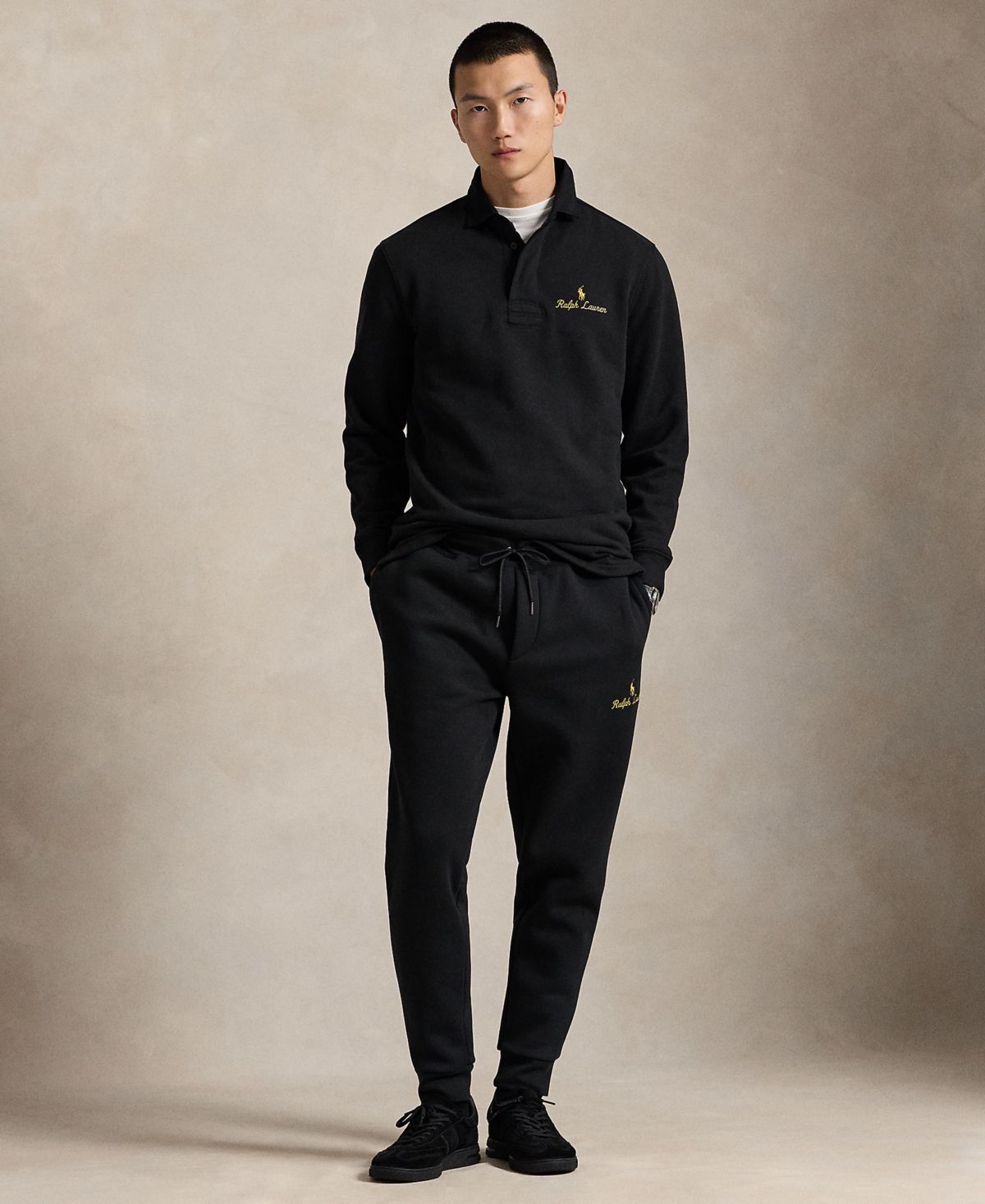 Мужские флисовые брюки для бега трусцой с рисунком