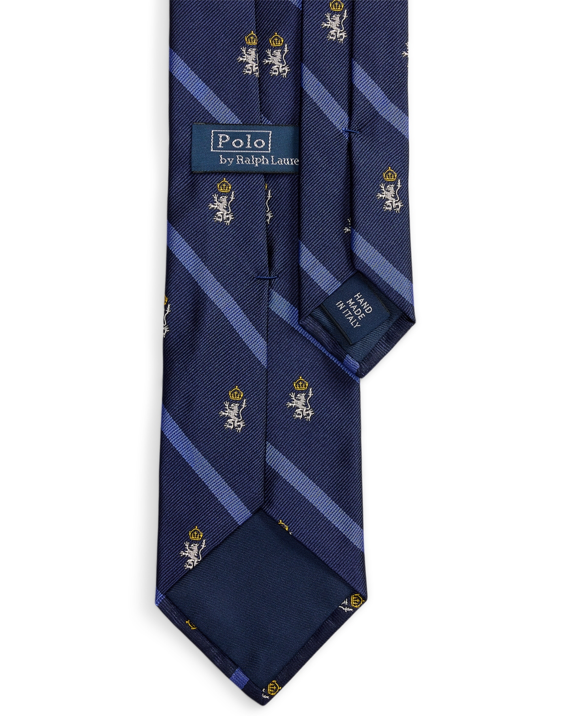 Polo Ralph Lauren Men's Striped Silk Repp Club Tie In Blue