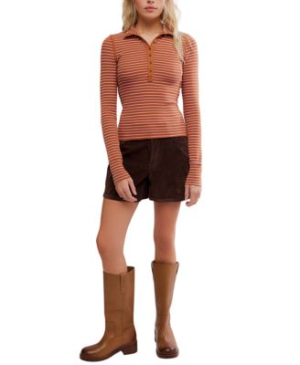 Women's Lake Henley Striped Top