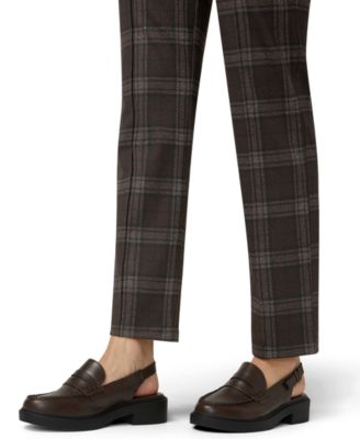 Women's Plaid Pattern Trouser Pants