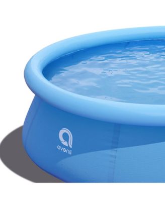 8 Ft x 25" Prompt Set Inflatable Outdoor Backyard Swimming Pool, Blue