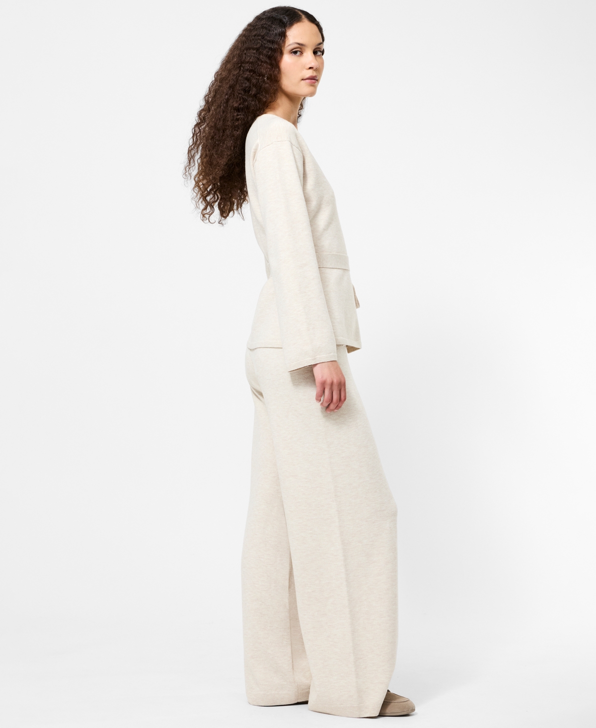 French Connection Marley Wrap Cardigan In White