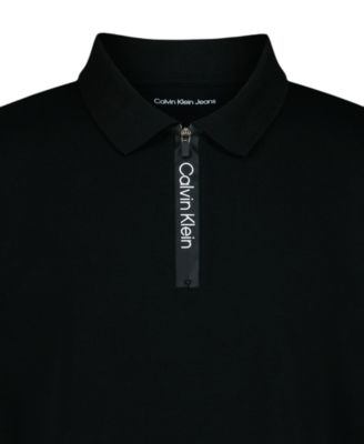 Boys' 8-20 Front Quarter Zip Polo T-Shirt