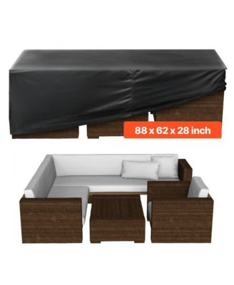420D Waterproof Patio Furniture Cover for Outdoor Table, Chairs, and Sofa