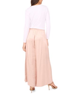 Women's Mid Rise Wide Leg Pants
